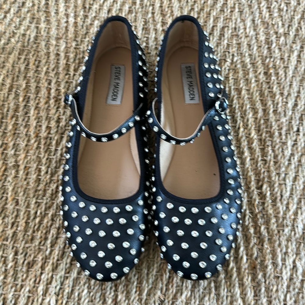 Steve Madden Vinetta Rhinestones flats size 10